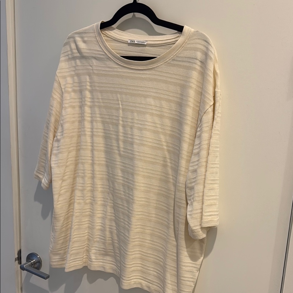 Zara Cream Striped Men’s Top